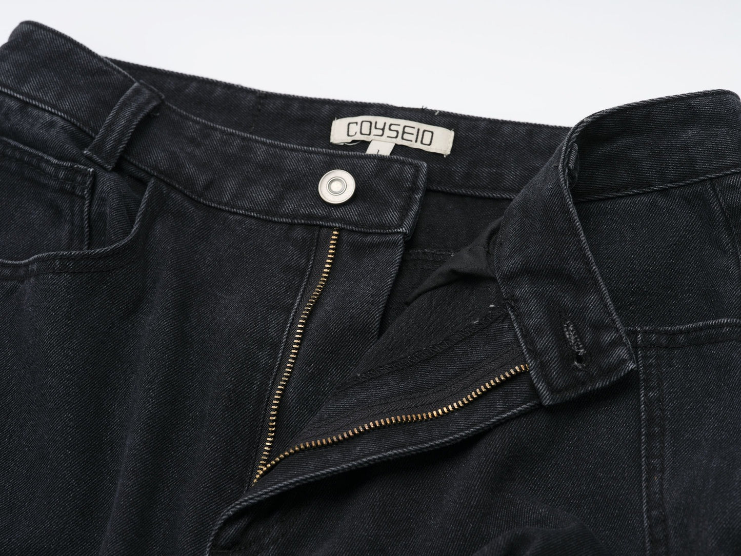 ROUND POCKET CARGO JEANS / 2 Color