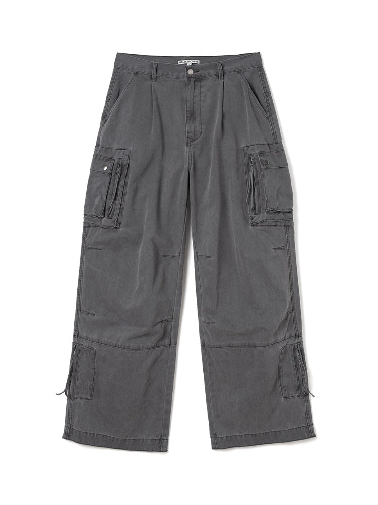 Washed Multi Cargo Pants [Vintage Purple]