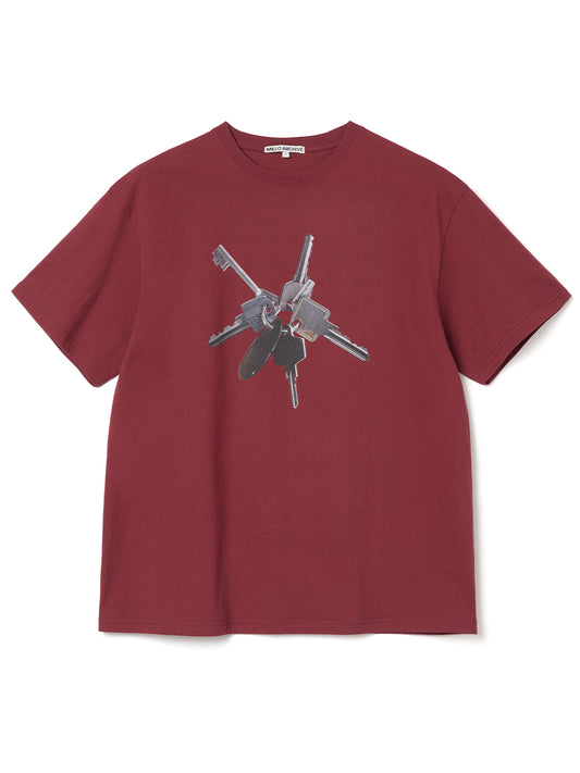 Bold Key T-Shirts [Burgundy]