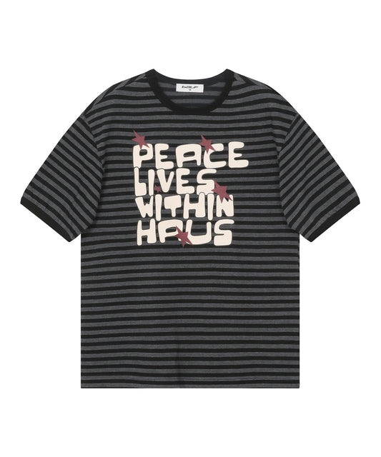 Piece Ringer T-shirt [Straight Black]