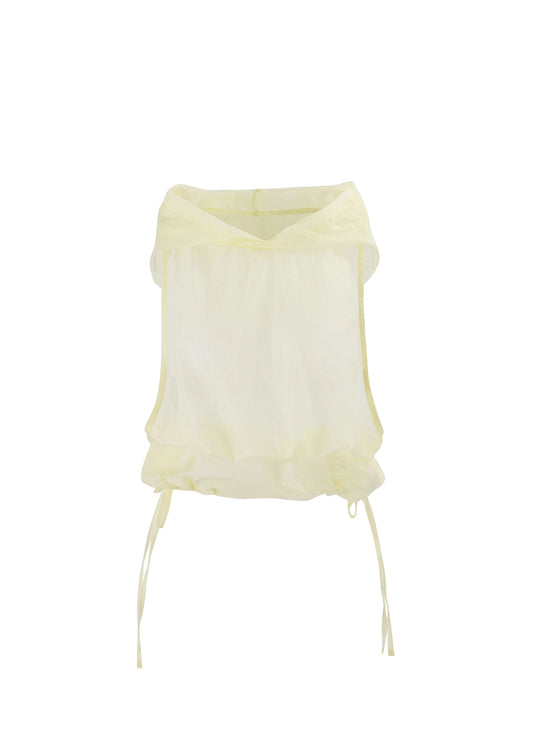Sheer glow summer Hoodie [Lemon]