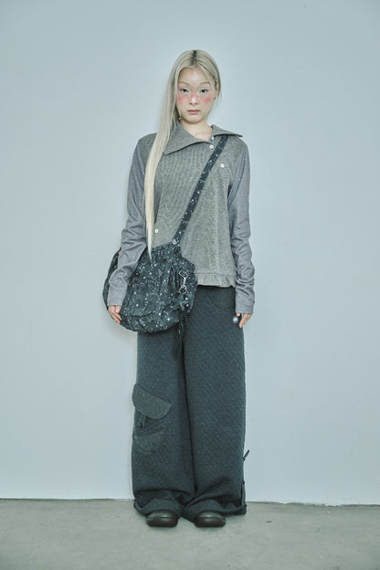 Stardust printed cross bag (Black)