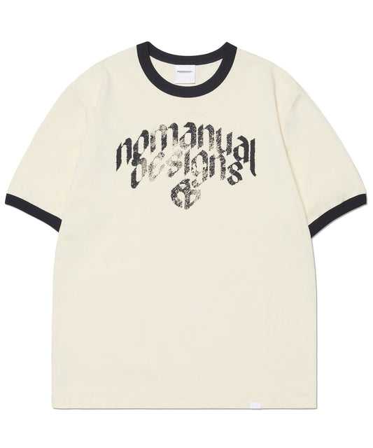 ND RINGER T-SHIRT - CREAM