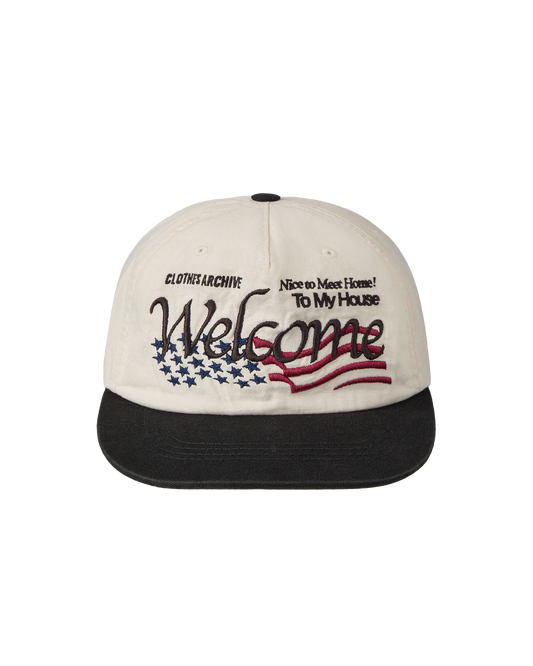 WELCOME WASHED CAP [ECRU]