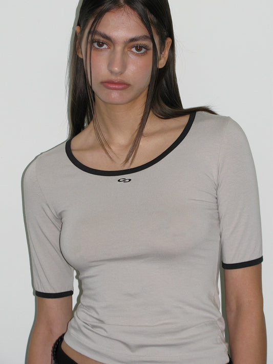 Symbol Ringer T-Shirt [Beige]