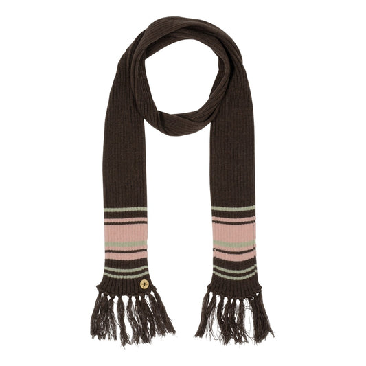 TCM mini logo button color muffler (brown)