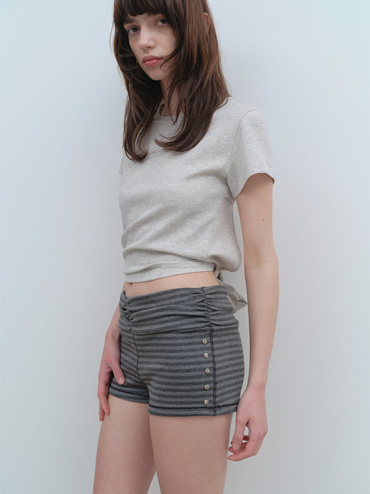 Jersey Micro Shorts [Charcoal]