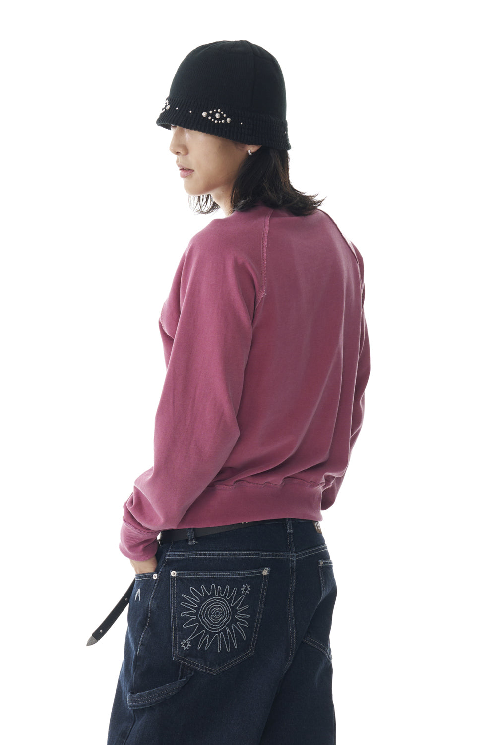 Needlework Carpenter Denim Pants (Blue)