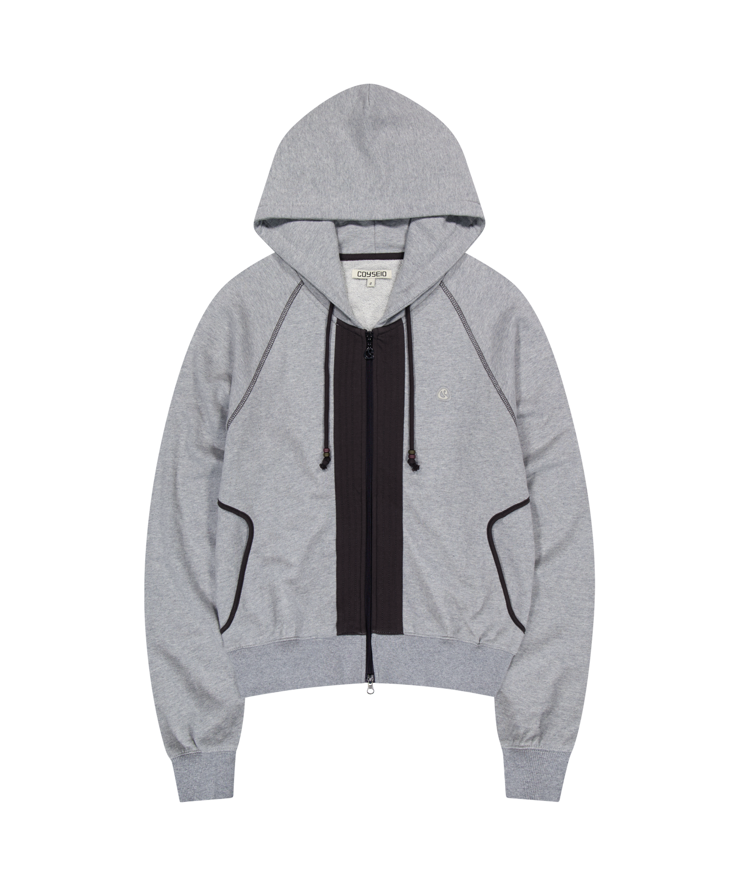 PUCKERING HOOD ZIP-UP / 2 Color