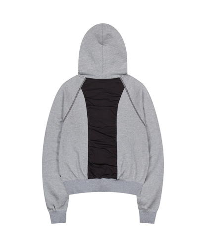 PUCKERING HOOD ZIP-UP / 2 Color