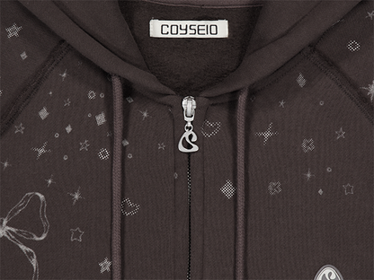 TWINKLE HOOD ZIP-UP MELANGE / 3 Color