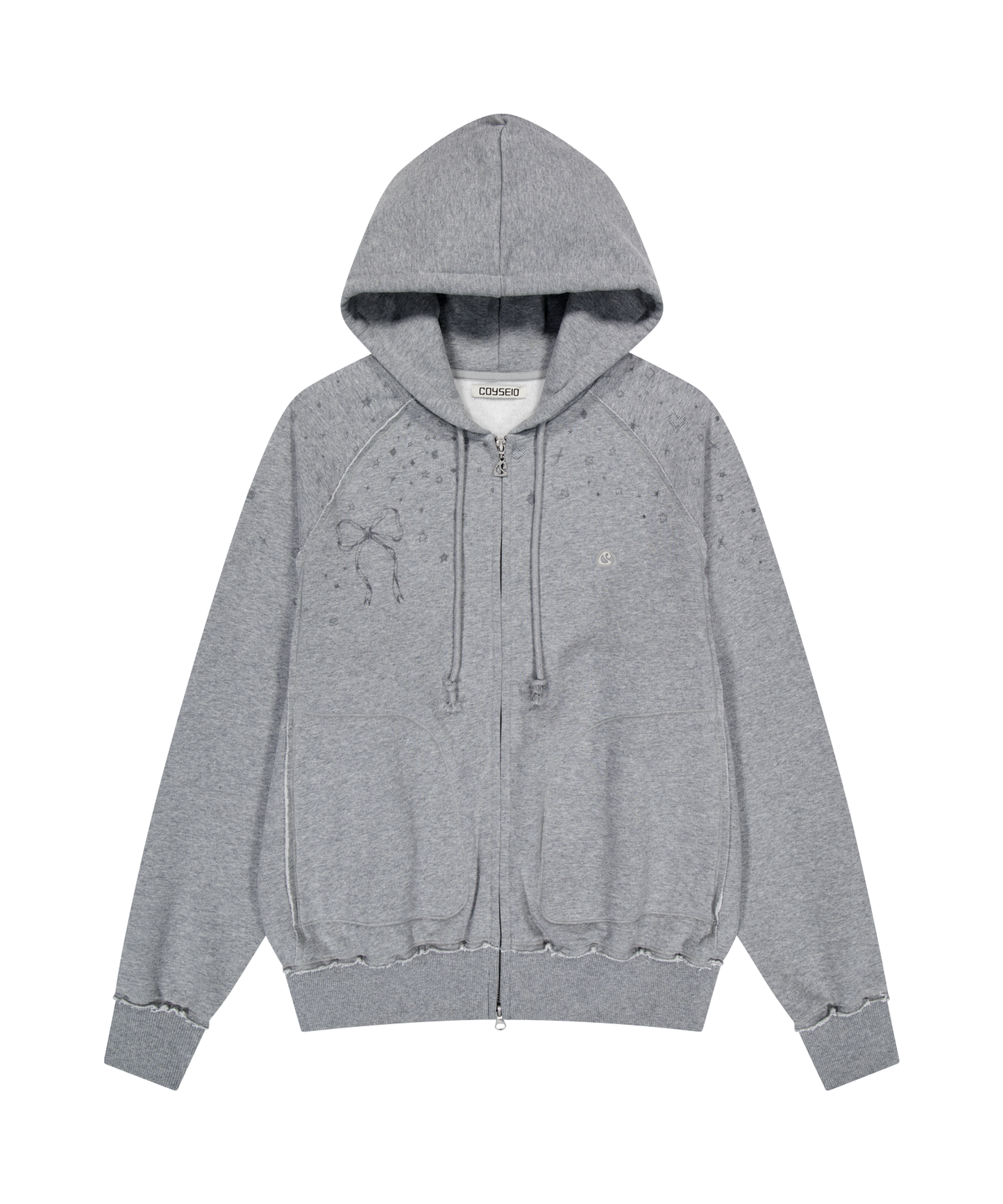 TWINKLE HOOD ZIP-UP MELANGE / 3 Color