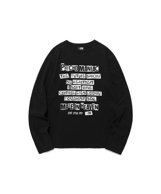 rock magazine l/s tee
[black]