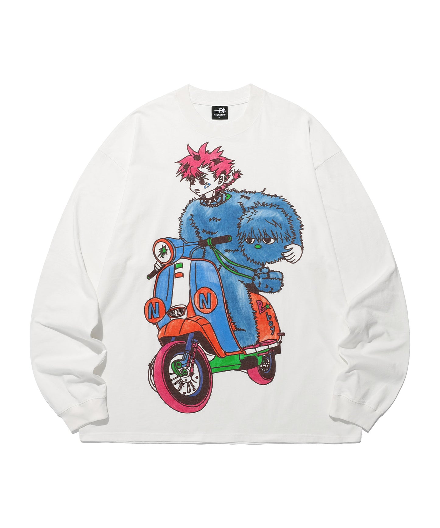 motorcycle blue boy big big l/s tee
[white]