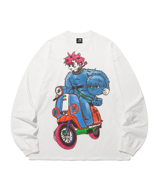 motorcycle blue boy big big l/s tee
[white]