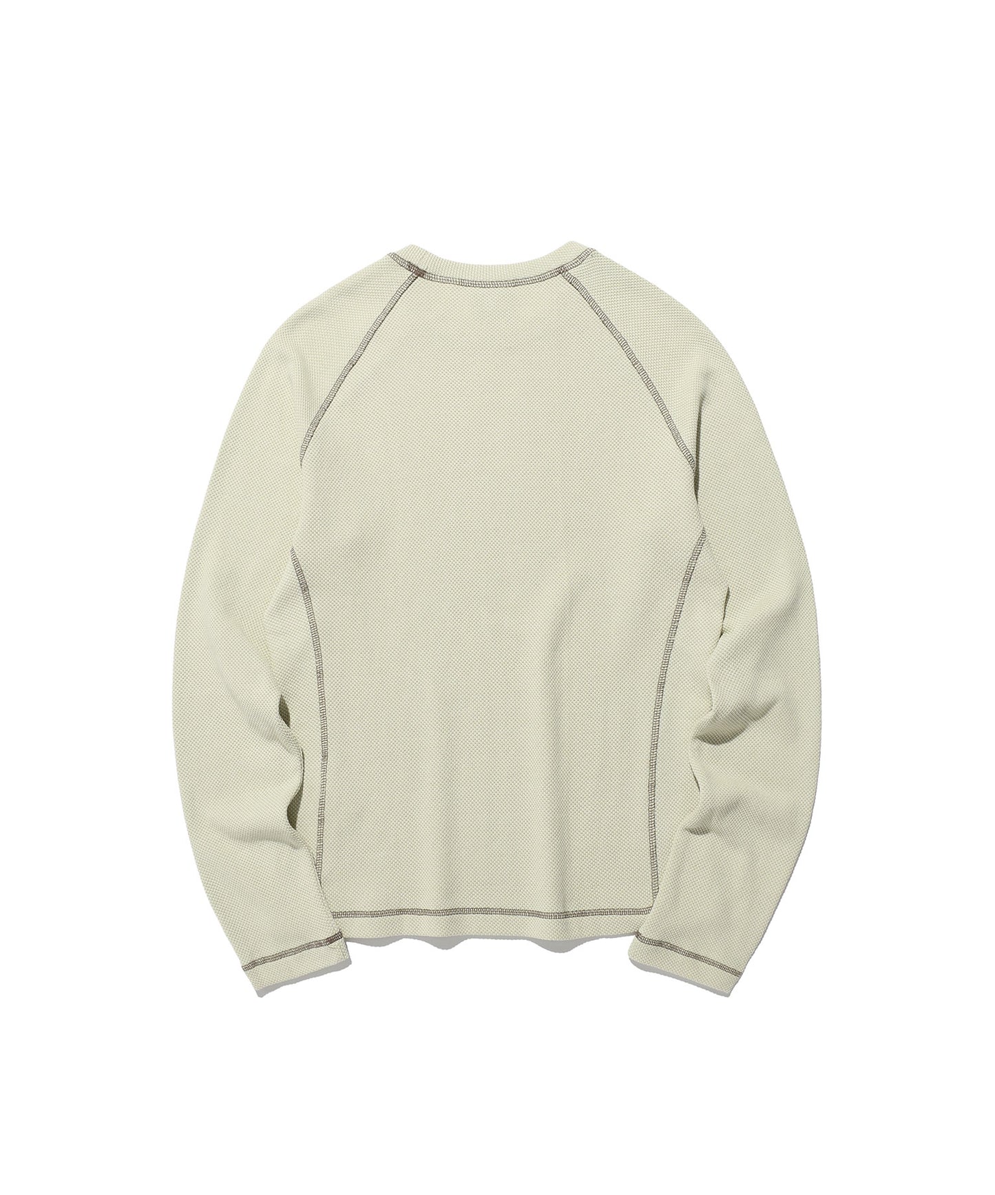 skull ribbon waffle l/s tee
[ivory]