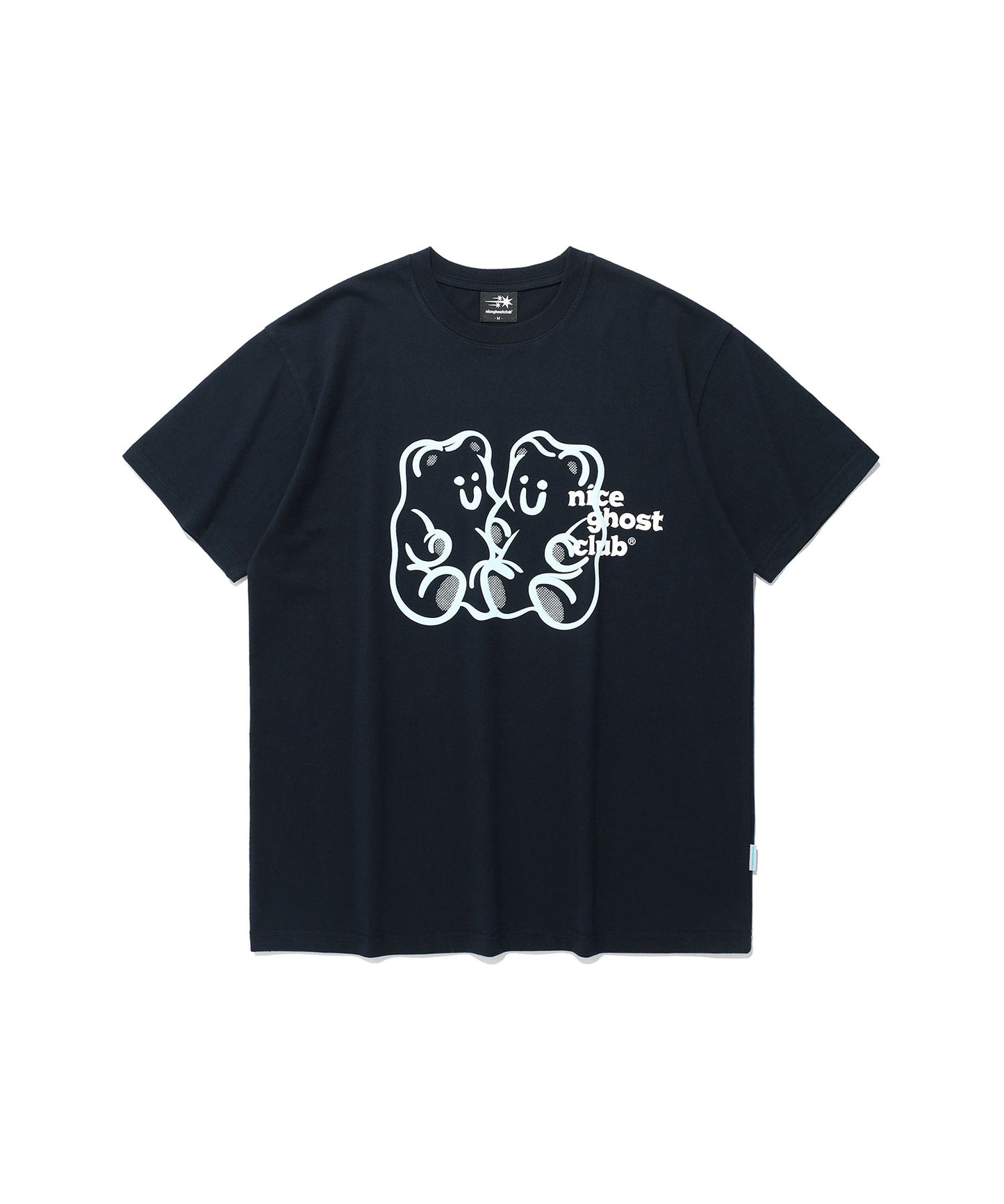 gummy bear&logo tee
[navy]