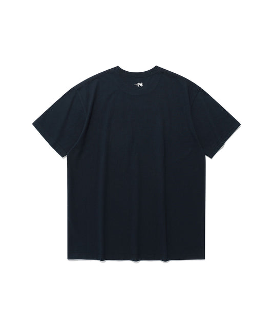 gummy bear&logo tee
[navy]