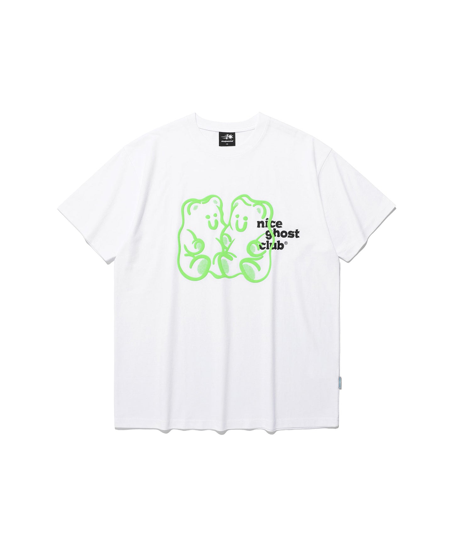 gummy bear&logo tee
[white]