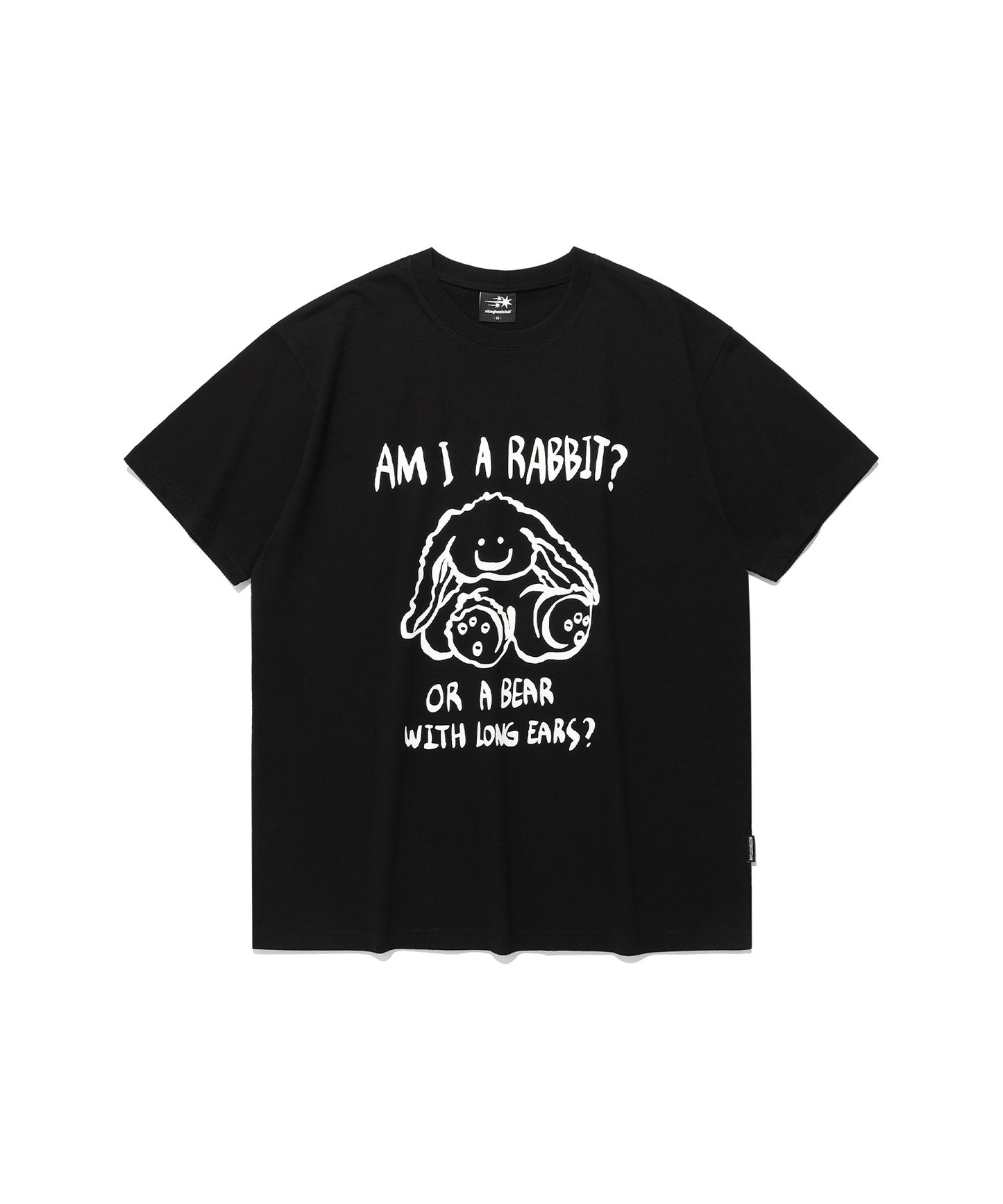 rabbit or bear tee
[black]
