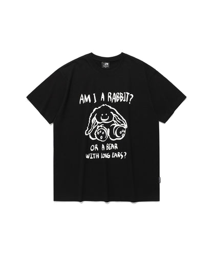 rabbit or bear tee
[black]