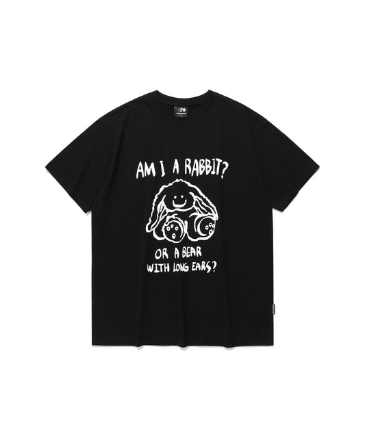 rabbit or bear tee
[black]