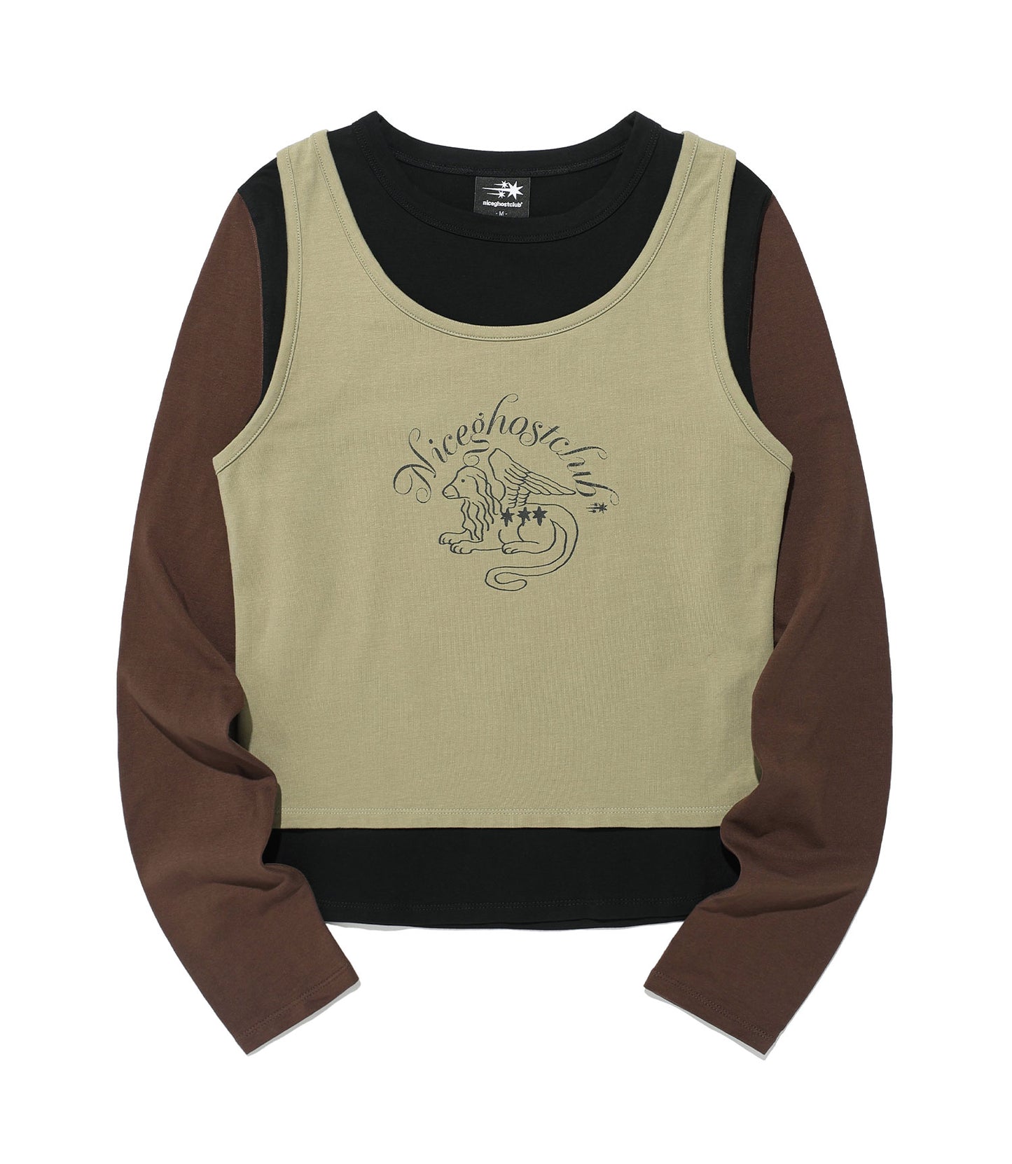 star pony sleeveles l/s tee
[khaki brown]