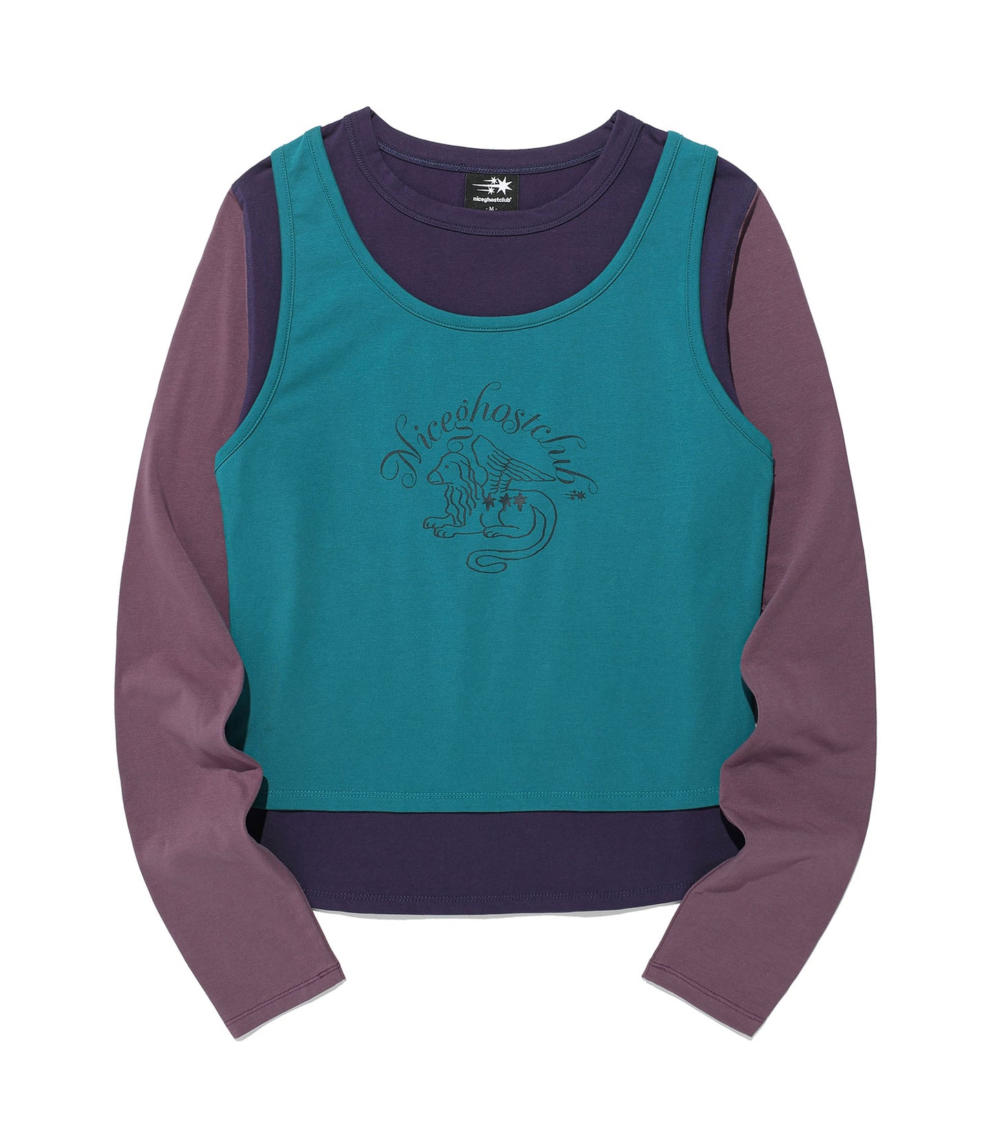 star pony sleeveles l/s tee
[purple]