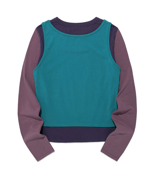 star pony sleeveles l/s tee
[purple]