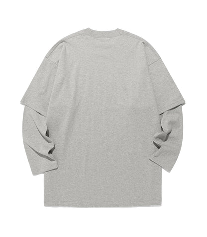 devil little girl layered big big l/s tee
[grey]