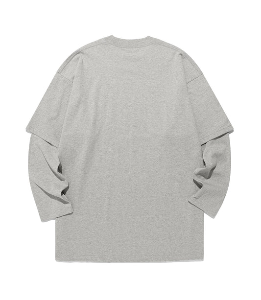devil little girl layered big big l/s tee
[grey]