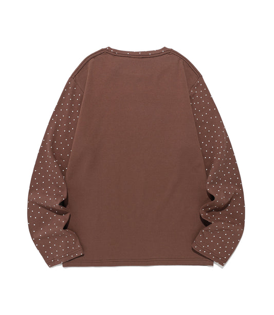 wrestling star l/s tee
[brown]