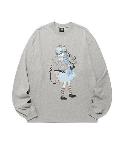 little devil girl big big l/s tee
[grey]