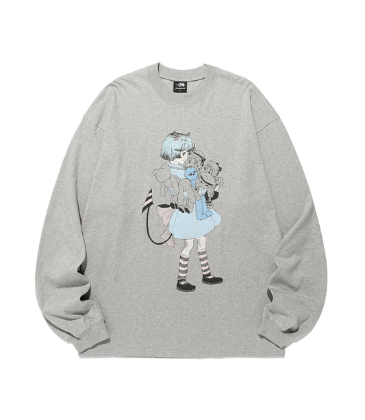 little devil girl big big l/s tee
[grey]