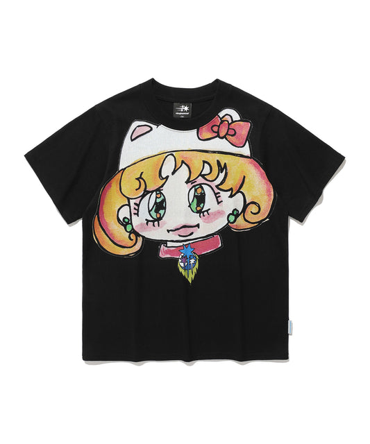 [x soulpusssy cat]ghostsoulgirl cat tee
[black]