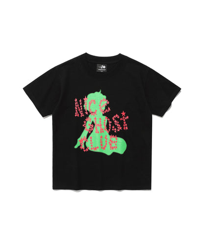 stars & silhouettes mini tee
[black]