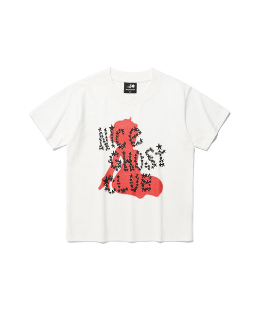 stars & silhouettes mini tee
[white]