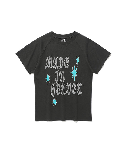 made in heaven raglan mini tee
[black]