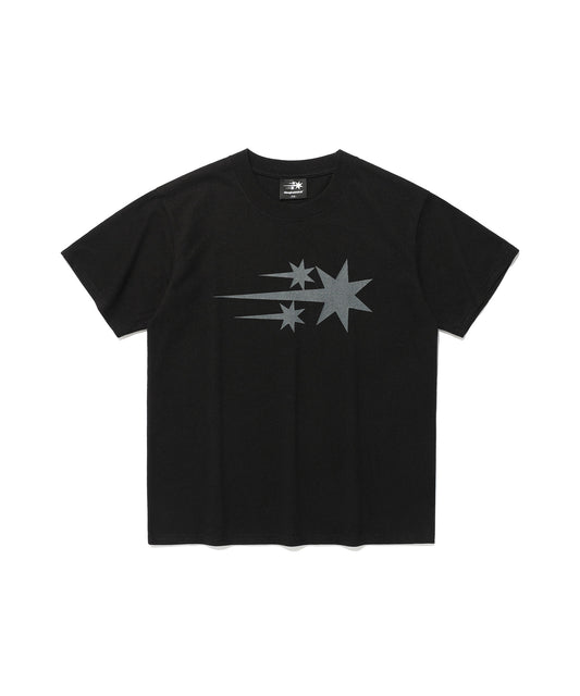 3stars symbol crop slim tee
[black]