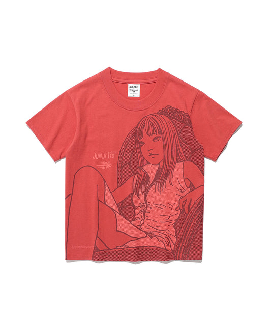 junji ito maniac tomie mini tee
[coral]