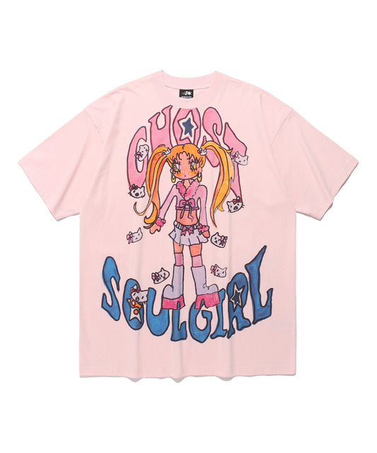 [x soulpusssy cat]ghostsoulgirl gyaru big big tee
[pink]