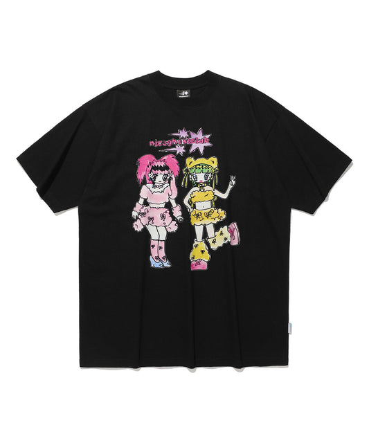 [x soulpusssy cat]ghostsoulgirl rabbit&bear big big tee
[black]