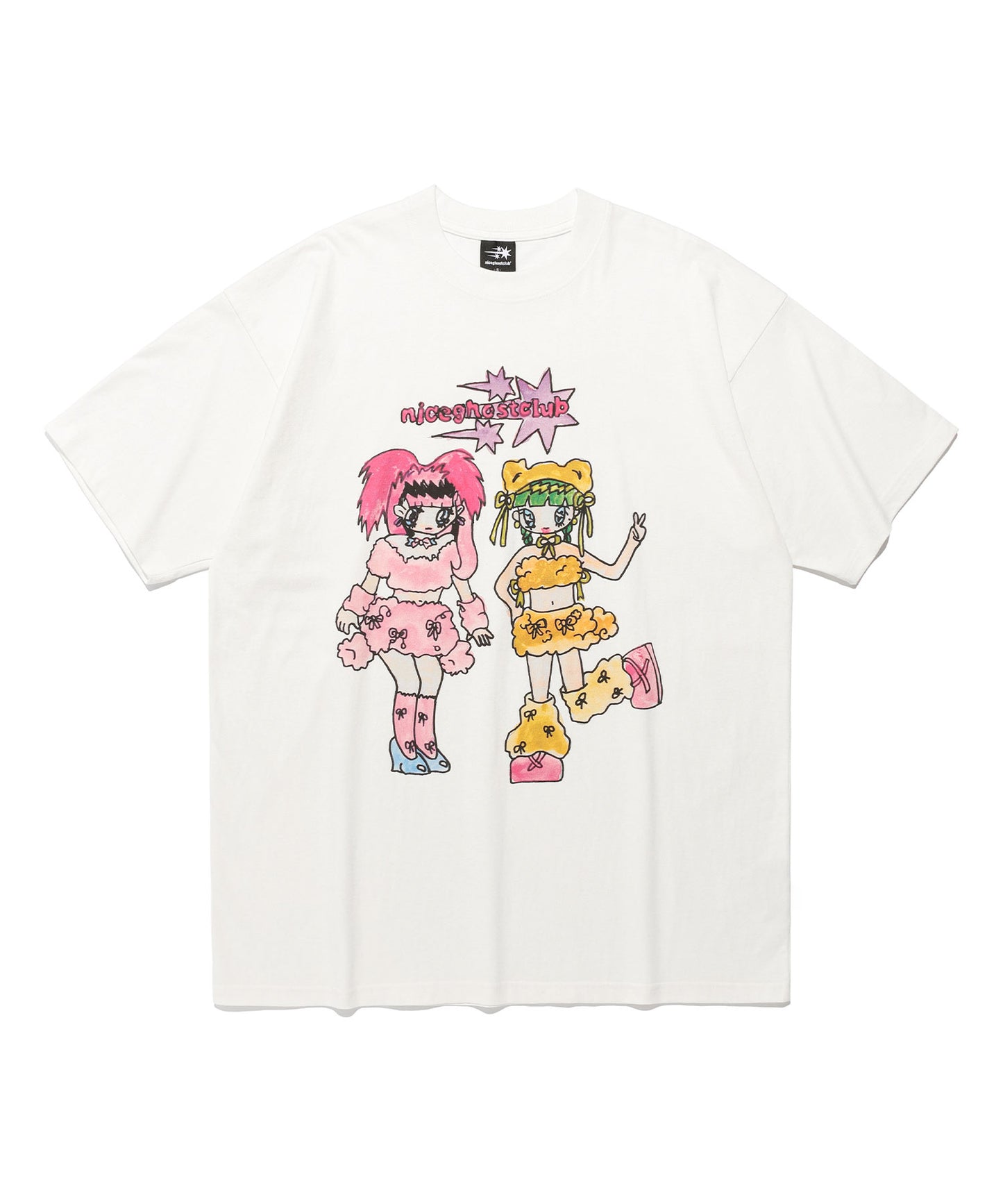 [x soulpusssy cat]ghostsoulgirl rabbit&bear big big tee
[white]