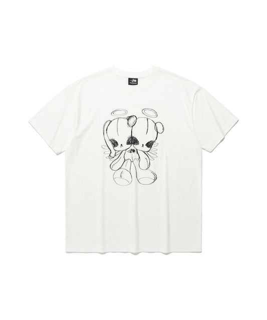 cotton doll angel tee
[white]