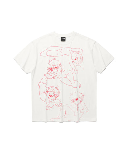 heaven gatekeeper line tee
[white]
