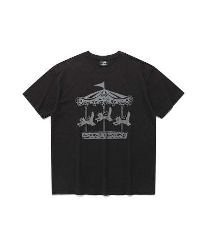 cat rides tee
[black]