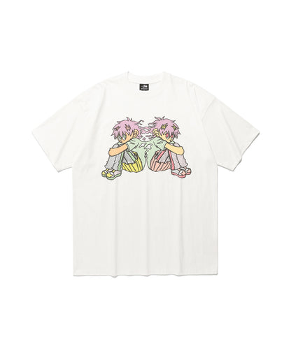 siamese twins big big tee
[white]