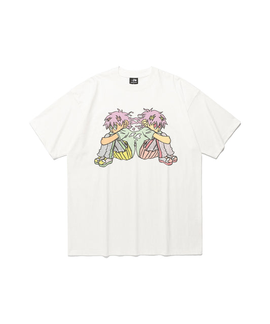 siamese twins big big tee
[white]