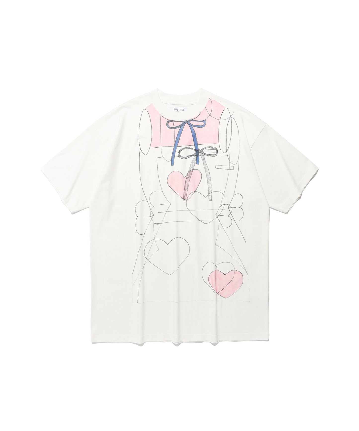 mimichan ffats pink heart big big tee
[white]