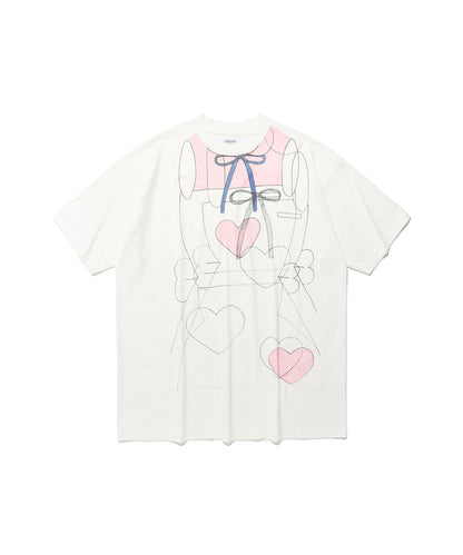 mimichan ffats pink heart big big tee
[white]